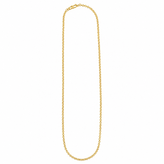 Elegant Gold Plated Link Chain Necklace for Women