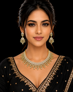 Ankuna Celeste Glow Polki Necklace Set ✨ | Royal Elegance for Every Celebration