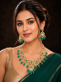 Ankuna Emerald Rajsi Necklace Set