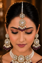 Ankuna Ruby Pearl Heritage Choker Necklace Set