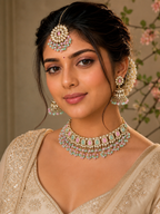 Ankuna Pastel Pearl Heritage Choker Necklace Set