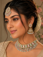 Ankuna Pastel Pearl Heritage Choker Necklace Set