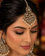 Rajwada Pearl Kundan Statement Choker