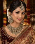 Rajwada Pearl Kundan Statement Choker