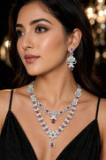 Ankuna Ruby Bloom Layered Necklace Set