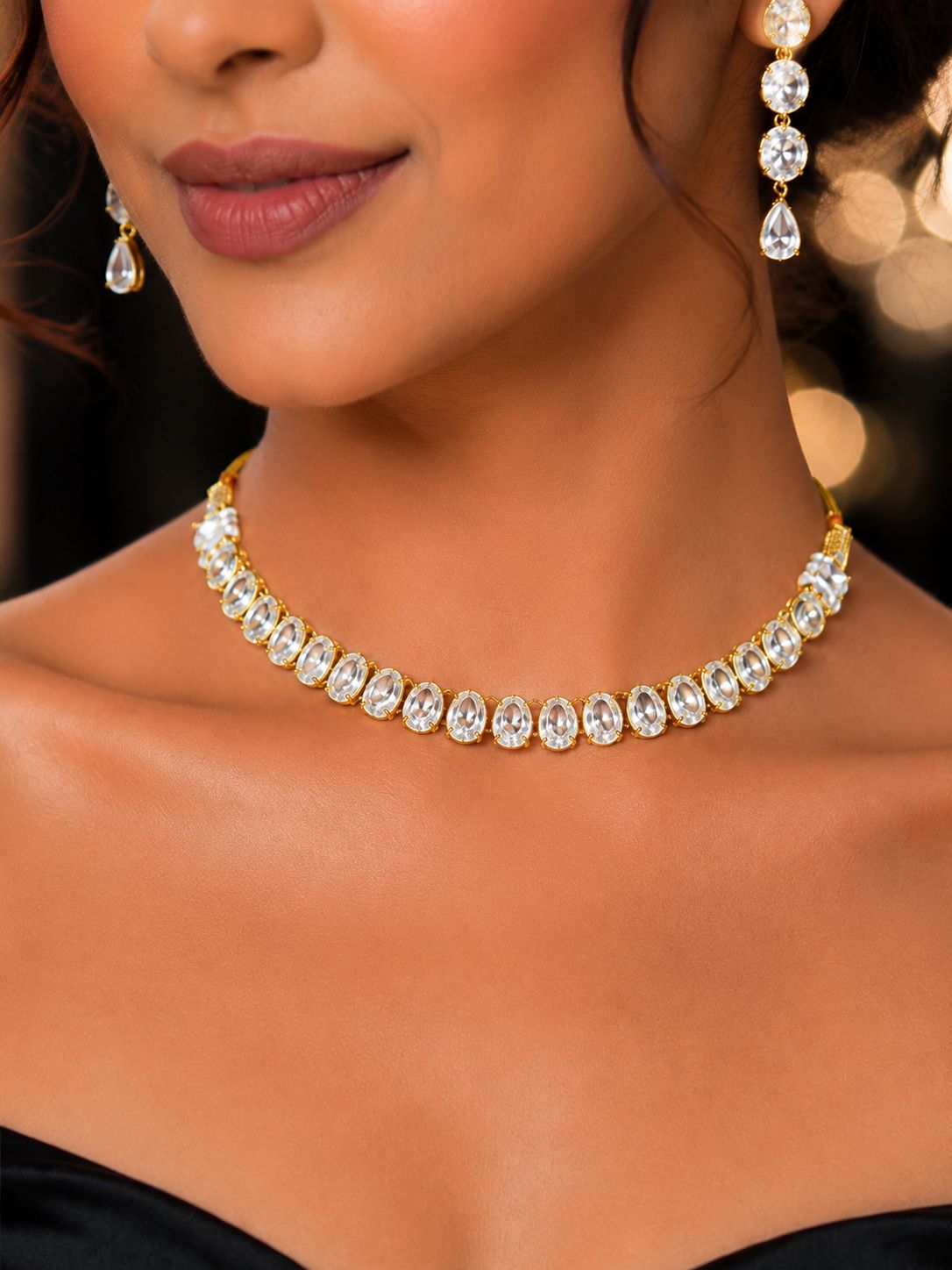 Ankuna Celeste Crystal Choker Set