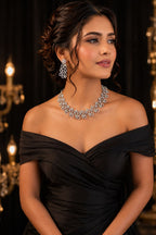 Ankuna Crystal Vine Necklace Set