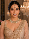 Ankuna Classic Pearl Crystal Choker Necklace Set