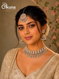 Ankuna Elegant Pastel Kundan Choker Set | Wedding & Festive Jewellery for Women