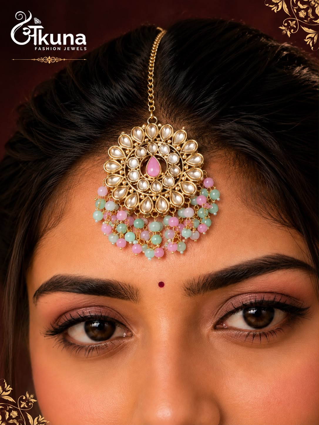 Ankuna Elegant Pastel Kundan Choker Set | Wedding & Festive Jewellery for Women